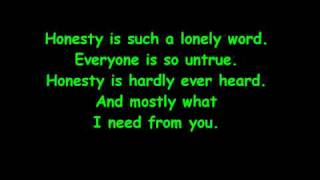 Honesty - Billy Joel -  lyrics