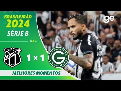 Gols e lances de Ceará x Goiás