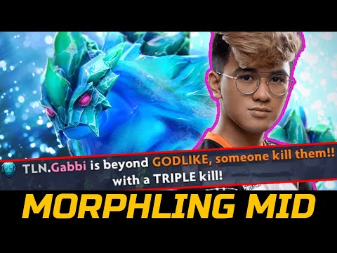 GABBI MORPHLING MID IN SEA PUBS - GODLIKE MODE VS RAVEN DOTA 2