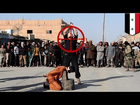 Snajper odstrzelił głowę bojownika ISIS, gdy ten uczył dżihadystów jak ścinać głowy