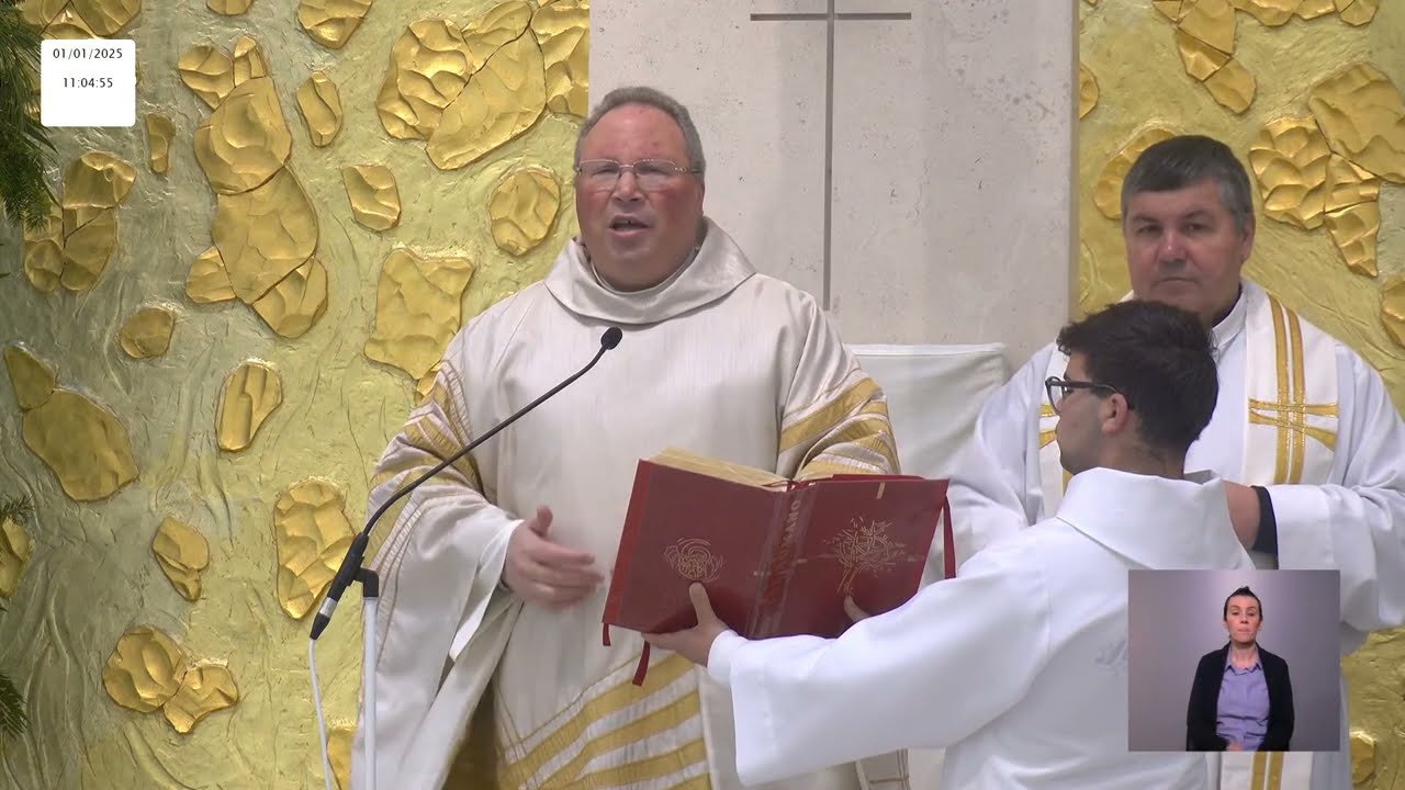 Missa de Ano Novo desde a Basílica da Santíssima Trindade do Santuário de Fátima 01.01.2025
