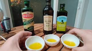 Olive Oil Review - Bertolli vs Lucini vs California Olive Ranch