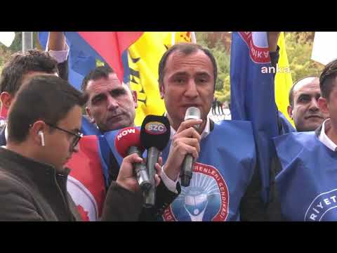 ÖMK`YI MEB ÖNÜNDE SİYAH ÇELENK BIRAKARAK PROTESTE ETTİK TBB`YE YÜRÜDÜK-02/10/2024 | EĞİTİM İŞ
