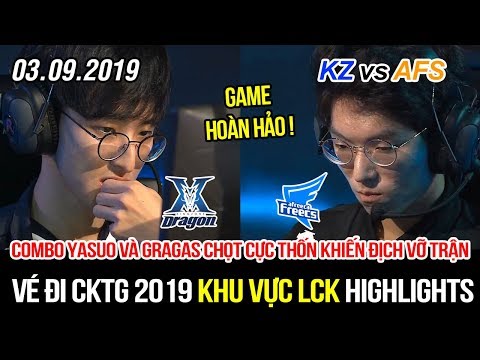 [Vé đi CKTG 2019] KZ vs AFS Game 2 Highlights | Combo Yasuo và Gragas cực thốn, hủy diệt hoàn hảo