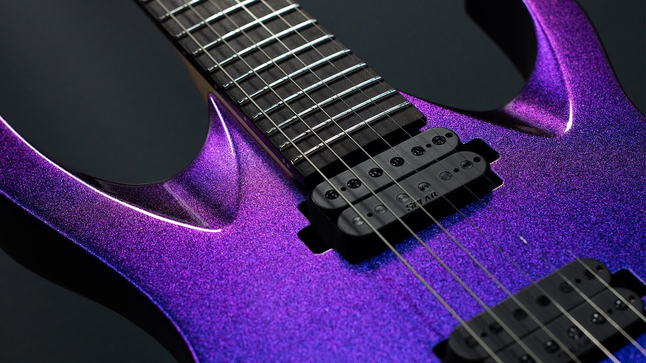 Solar AB2.6BPM Electric Guitar - Blue Purple Shifting Metallic Gloss