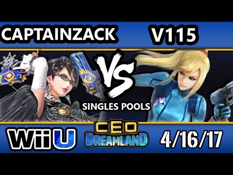 CEO Dreamland 2017 Smash 4 - Captain Zack (Bayonetta) Vs. V115 (ZSS) SSB4 Pools - Smash Wii U