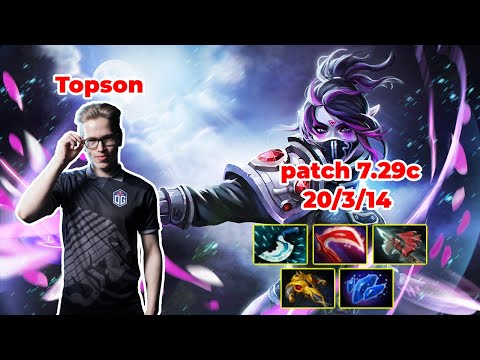 Topson Templar Assassin Mid - DOTA 2 7.29c - MMR rank - Dota2 Gameplay [Learn To PRO dota2]