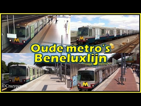 RET Metro's Type T op de Beneluxlijn (Lijn C) Rotterdam
