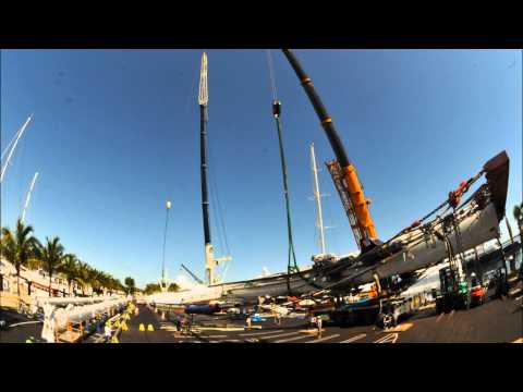 Super yacht  ZENJI mast removal