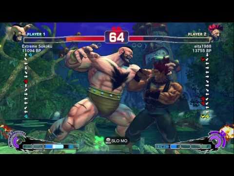 Eita [Akuma] vs Extreme Sokoku [Zangief] SSF4 Japanese Online Ranked Matches - TRUE-HD