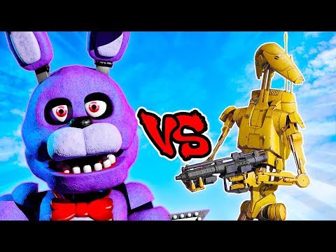 Bonnie the Bunny Vs Battle Droid Army - Epic Battle - Left 4 dead 2 Gameplay (L4D2 Star Wars Mod)