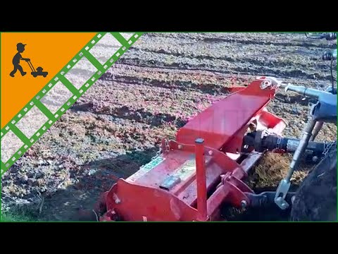 AgriEuro EA 125 Medium size Tractor Rotary Tiller model - fixed linkage - Customer's operating video
