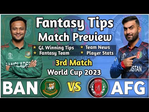 Bangladesh vs Afghanistan 3rd Match Dream11 Team, BAN vs AFG Dream11 Prediction, ICC World Cup 2023