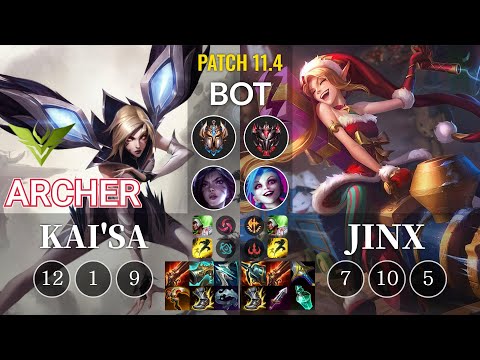 V3 Archer Kai'Sa vs Jinx Bot - KR Patch 11.4