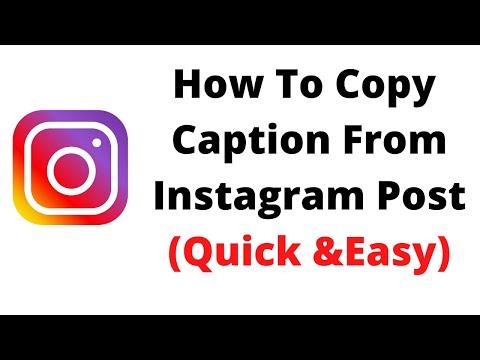YouTube video about: How to copy instagram caption?