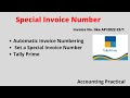 Invoice Number Automatic InTally Prime Special Invoice Numbering In Tally Prime Set A Invoice No