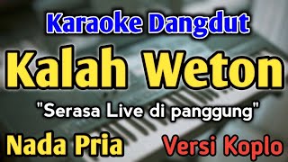 Download lagu KALAH WETON - KARAOKE || NADA PRIA COWOK || Versi Koplo || Dinda Teratu mp3
