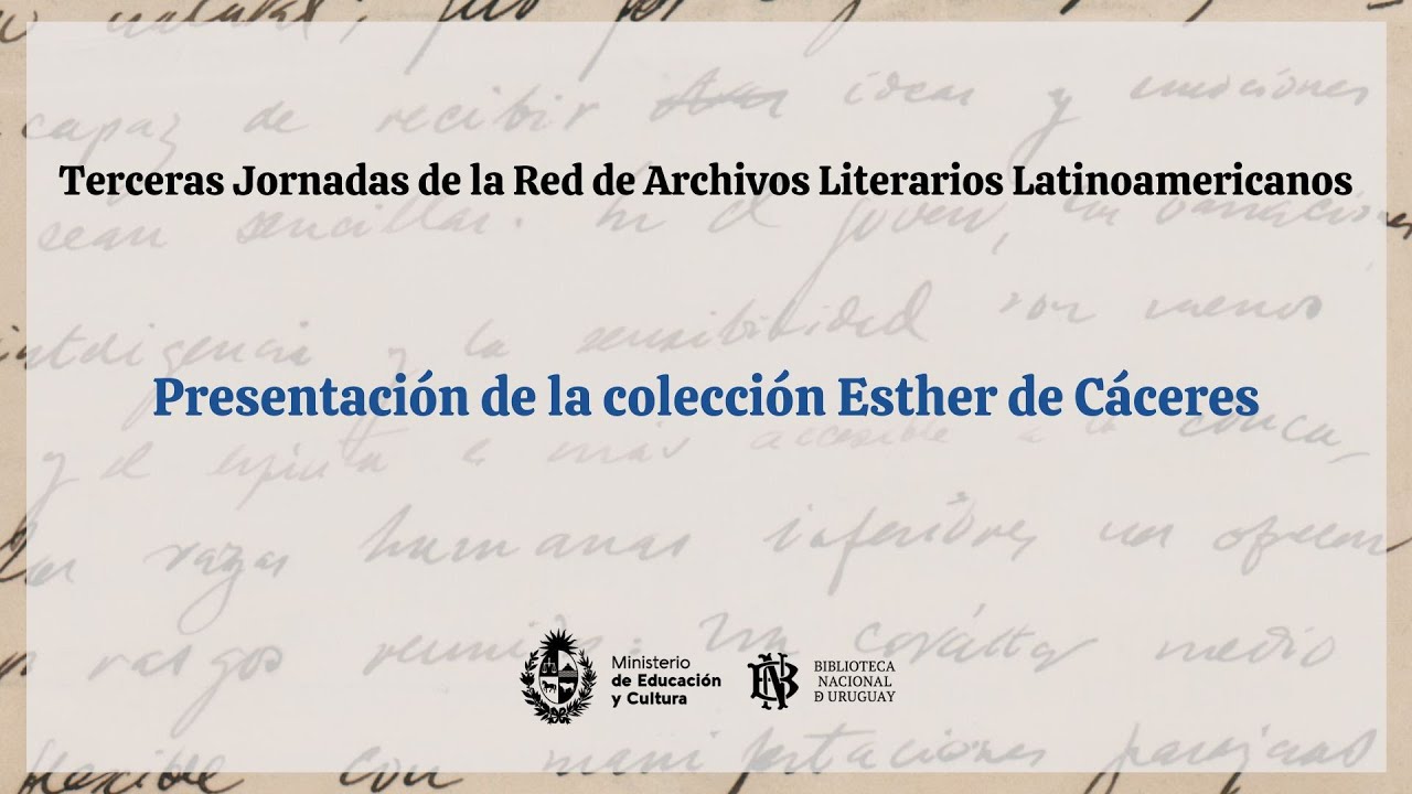 Presentación de la colección Esther de Cáceres.