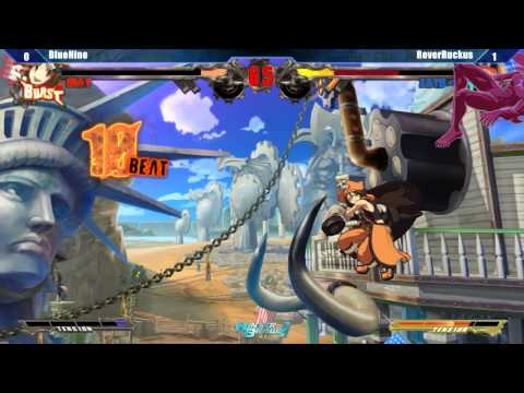 GGXrd @ Winter Brawl 9 Semis - BlueNine (May) vs RoverRuckus (Zato-1) [720p/60fps]