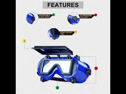 SALI Kacamata Las Welding Safety Google PVC