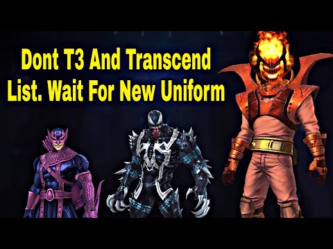 Dont T3 And Transcend? Wait For New Uniform 2022 - Marvel Future Fight