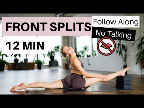Follow Along FRONT SPLITS for All Levels - No Talking - Learn splits fast & safe - routine/workout