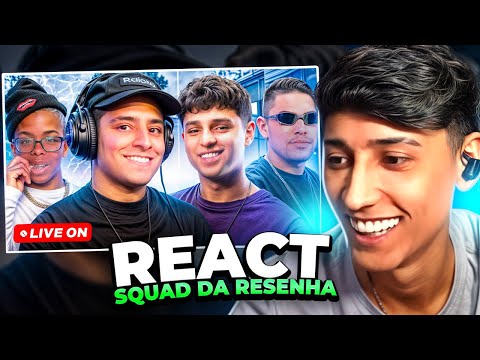 BAK REAGINDO AO SQUAD DA RESENHA - CORINGA, BOCA DE 09, NOBRU E RACHA