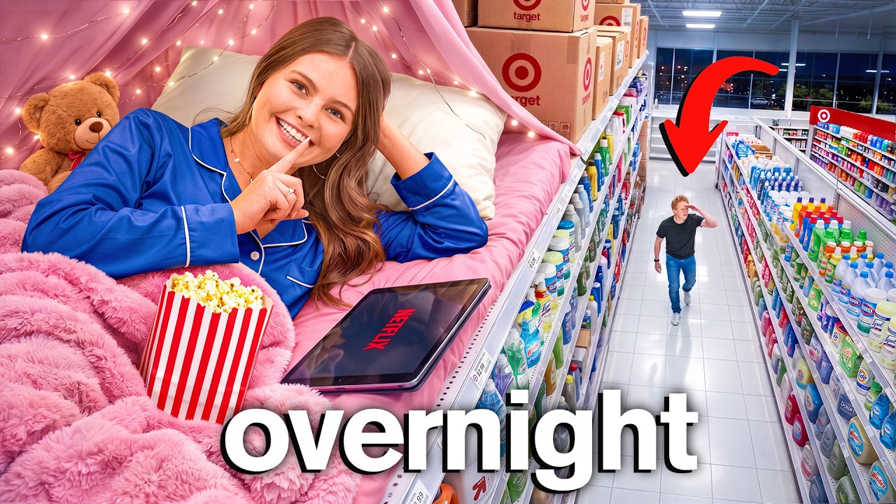 My SECRET SLEEPOVER in Target