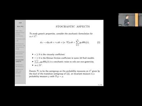 Deterministic and stochastic aspects of two-dimensional fluid - Bian Wu