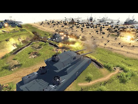P. 1000 Ratte D-DAY Beach Defense - Men of War: WW2 Mod Battle Simulator