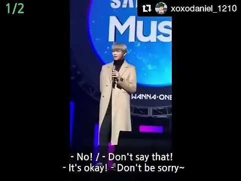 Kang daniel got sick