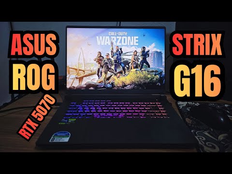 ASUS ROG STRIX G16 RTX 5070 no COD Warzone em QUAD HD + Qualidade Extrema