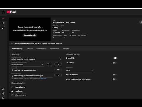 How to remove stream delay on youtube (latency)