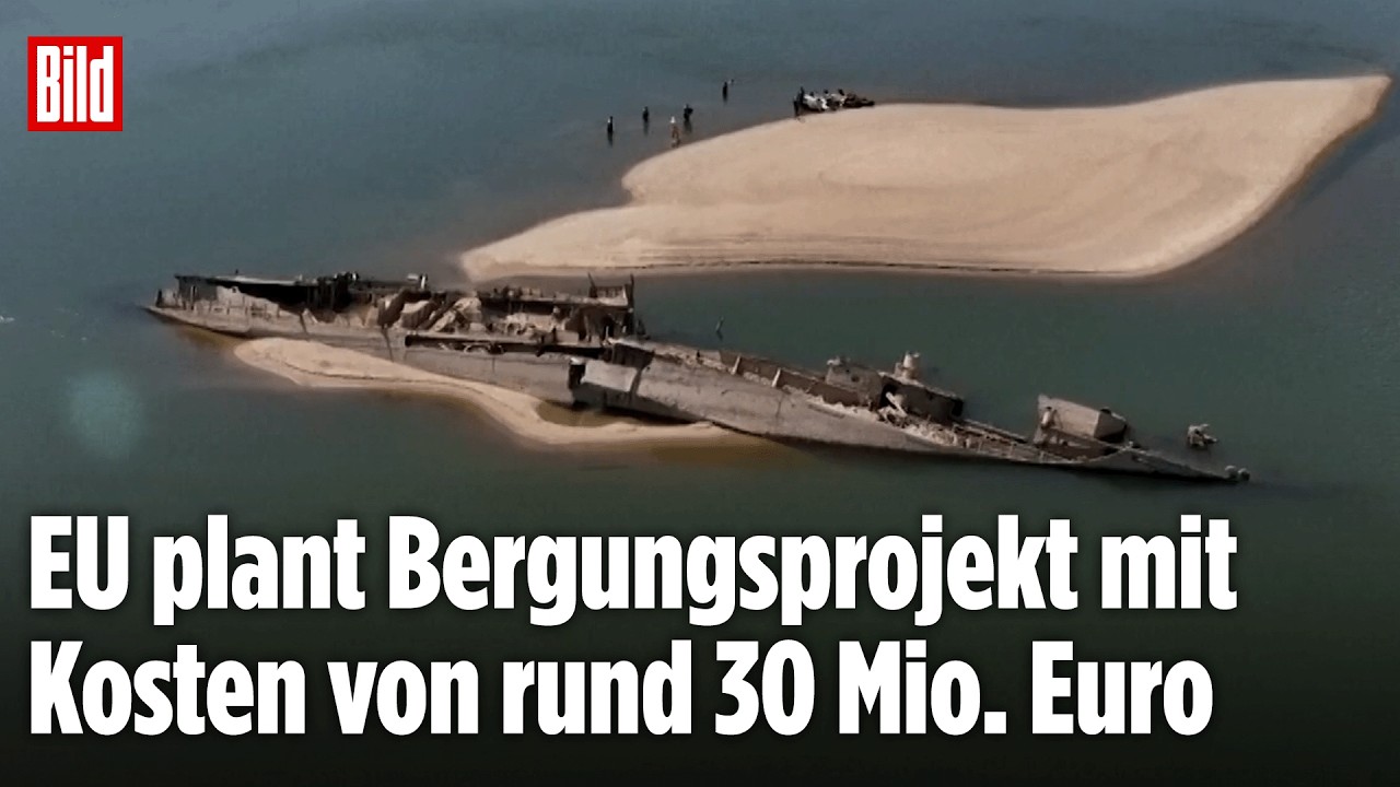 DONAU: Dürre legt versenkte Nazi-Schiffe in Serbien frei! Spektakulärer Fund