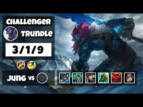 Trundle vs Xin Zhao EU Challenger JUNGLE (3/1/9) - v11.14
