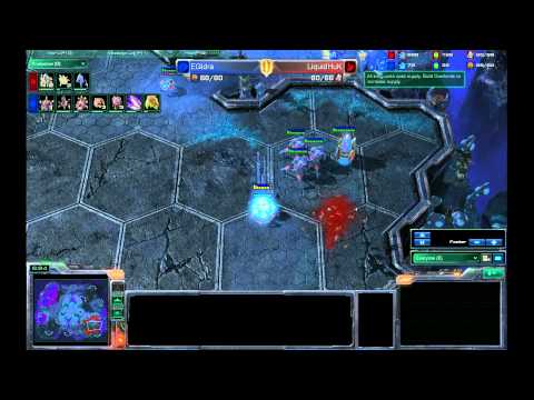 LiquidHuK vs EGIdra on Shakuras Plateau - Starcraft 2