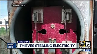 Thieves targeting electricity in power thefts