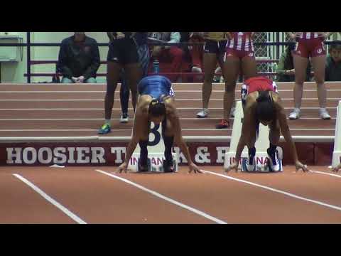 Indiana University Relays 2018 - Women's 60m Dash Preliminaries, Heat 1