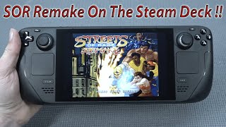 Steam Deck Streets of Rage Remake  ... How To Play ? 🙌