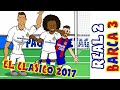 2-3! THE SHAPE OF MESSI! Real Madrid vs Barcelona! (442oons Parody)
