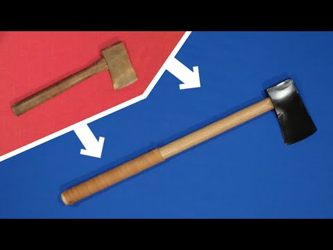 Rusty Vintage Axe Restoration