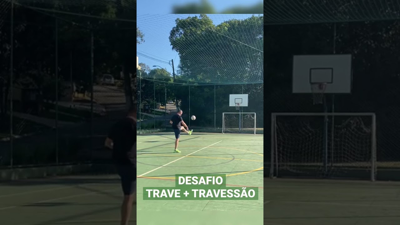 DESAFIO: TRAVE+TRAVESSÃO #challenge #futebol #futsal #travessão #desafiodotravessao #football #goal