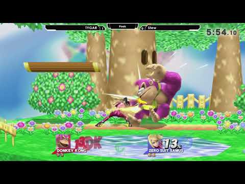 Smash 4: TYGAR (Donkey Kong) V Stew (Zero Suit Samus) - Ascendance 96 Tournament SSB4