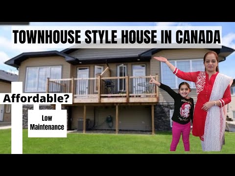 House Tour - Townhouse Style House in Saskatoon Canada