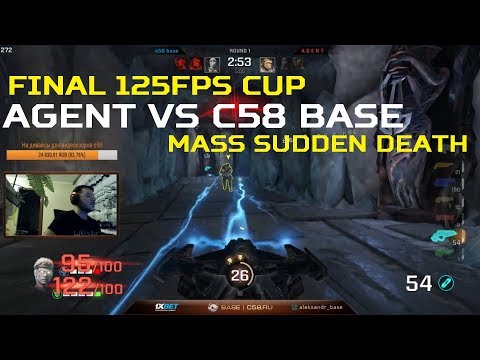 AGENT vs c58*BASE (FINAL 125fps CUP) - mass sudden death games – Quake Champions