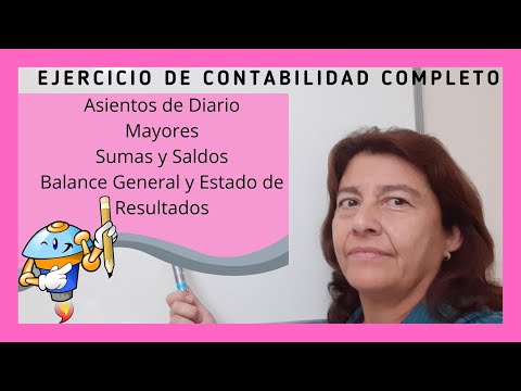 Ejercicio de CONTABILIDAD Completo RESUELTO 👉 DIARIO ✔ MAYORES 💪 BALANCE de Situación