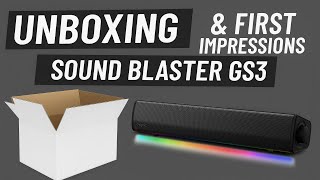 Video thumbnail for Creative Sound Blaster GS3 - The Soundbar That Transforms Your Desk by Barby Tech