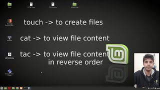 creating and viewing files in linux | touch command in linux | cat command in linux | tac command