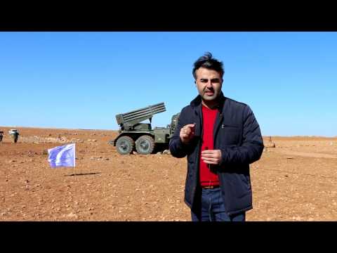 استهداف معامل الدفاع في السفيرة في ريف حلب بصواريخ الغراد من قبل جيش المجاهدين