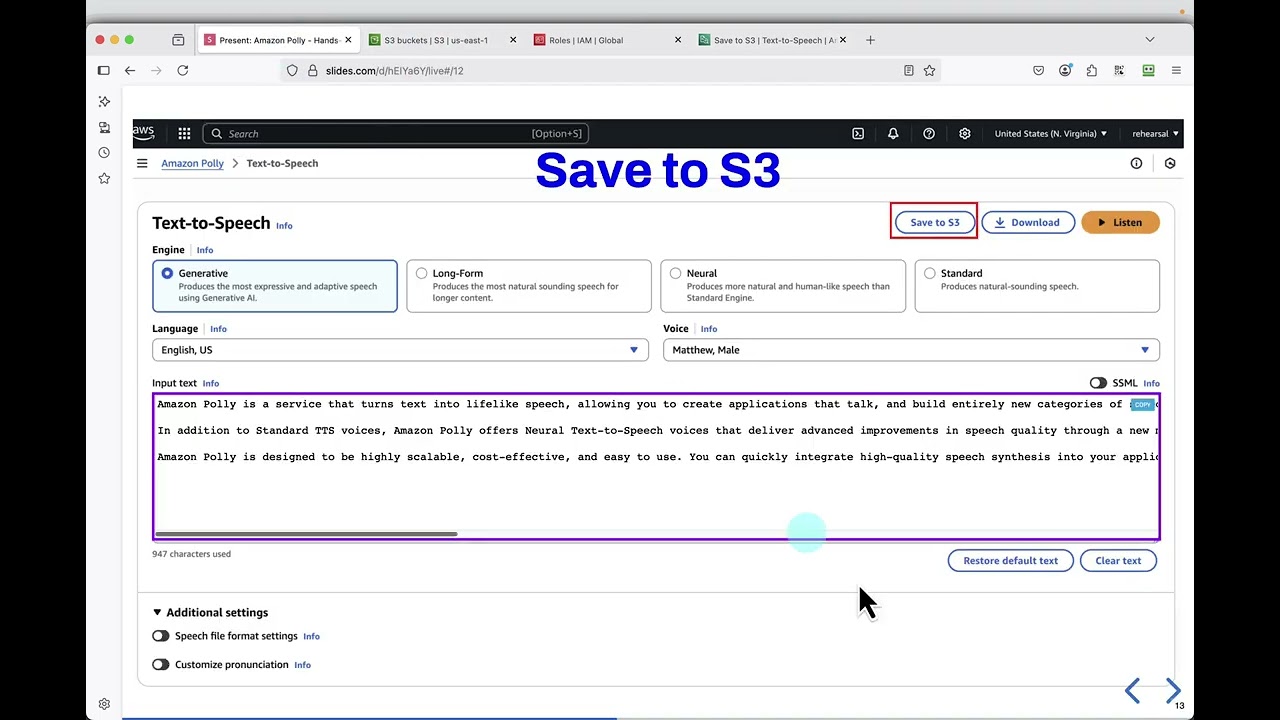 Amazon Polly - Hands On Demo